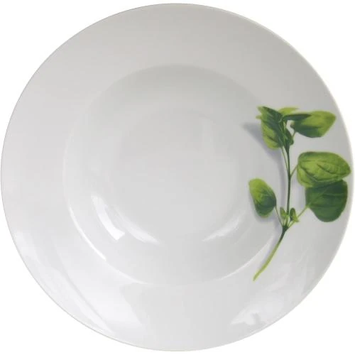 Assiettes à pâtes en porcelaine, lot de 4, lavables - Vue principale