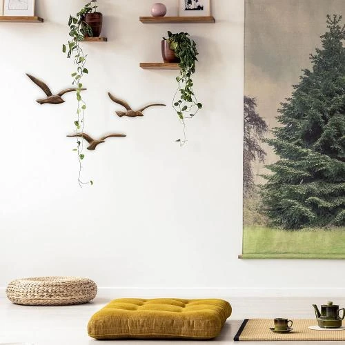 Zoom sur Sculptures murales bois massif WHW Whole House Worlds