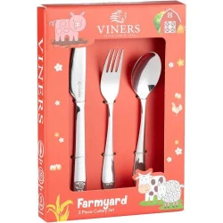 Couverts enfants Viners Farmyard, lot de 3 pièces amusantes