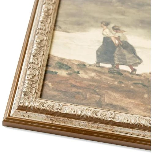 Détail de Décoration murale antique encadrée, art mural vintage, cadres