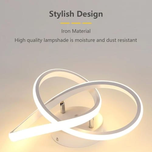 Zoom sur Plafonnier LED Dimmable 30W, Luminaire Moderne Trefle