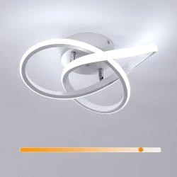 Plafonnier LED Dimmable 30W, Luminaire Moderne Trefle