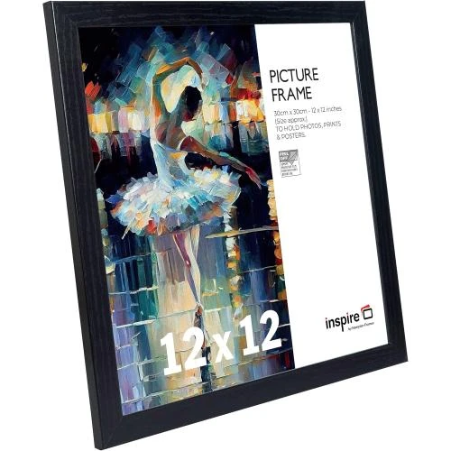 Zoom sur Cadres photo plexiglas noir, lot de 3, Inspire By Hampton