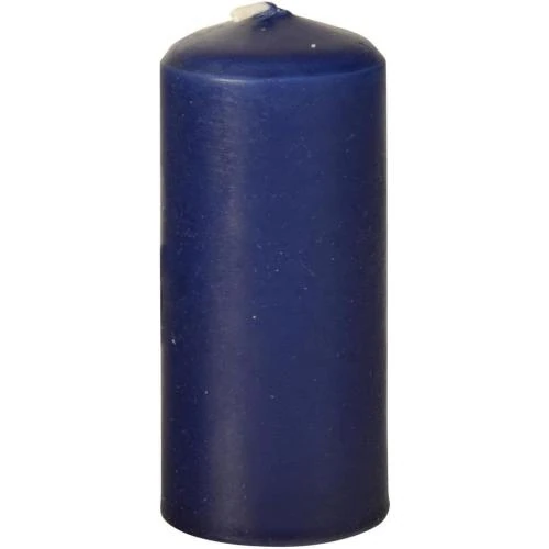 Détail de Bougie paraffine bleu foncé, décorative, Papstar