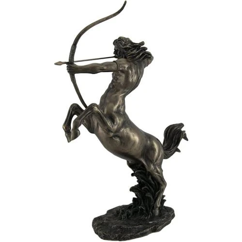Détail de Statue Zeckos Centaure Tir Flèche Finition Bronze