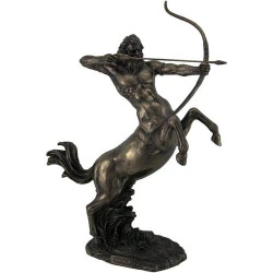 Statue Zeckos Centaure Tir Flèche Finition Bronze