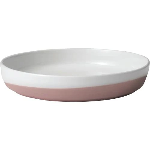 Libbey, Lot 4 assiettes plates porcelaine rose - Vue principale