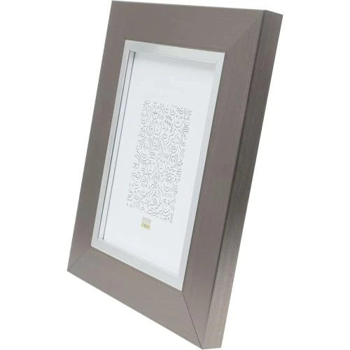 Détail de Cadre Photo Deknudt S41ND1, Résine Argent, Élégant
