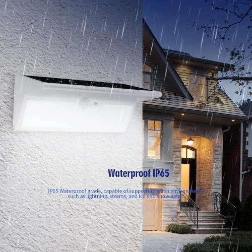 Détail de Lampe Solaire Extérieur 46 LED, Détecteur Mouvement, Étanche