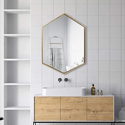 Miroir Suspendu Moderne Doré TMGY D, Design Élégant - Vue principale