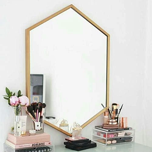 Détail de Miroir Suspendu Moderne Doré TMGY D, Design Élégant