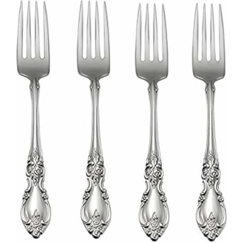 Fourchettes en acier inoxydable Oneida, lot de 4, argenté - Vue principale