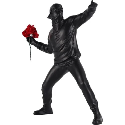 Sculpture Lanceur Fleurs Qzvanlon, Résine Décorative Moderne - Vue principale