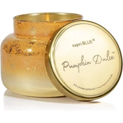 Bougie parfumée Capri Blue, citrouille, verre ombre, luxe