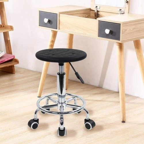 Détail de Tabouret roulettes, mousse PU, antistatique, noir, réglable