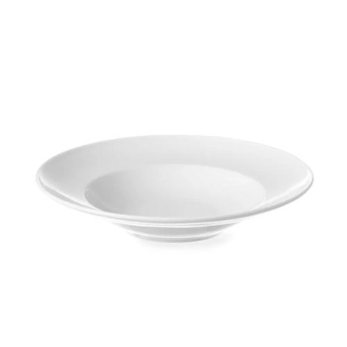Zoom sur Assiette à Pâtes Hendi, Porcelaine Blanche, Résistante