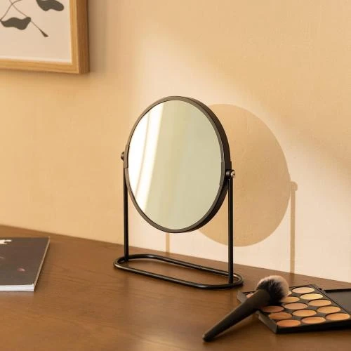 Détail de Miroir Cosmétique Rotatif Double Face Navaris, Grossissant