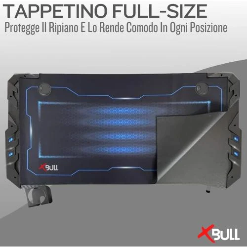Zoom sur Bureau Gaming Ergonomique LED, Accessoires Inclus, Design Moderne
