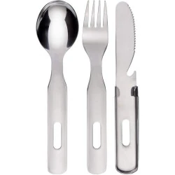 GRAWE Couverts Camping Acier Inoxydable, 3 Pièces