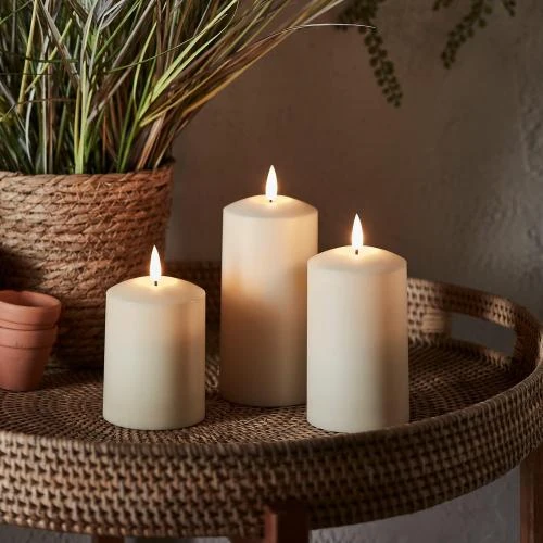 Bougies TruGlow LED Blanc Chaud, Lot de 3 Exterieur - Vue principale