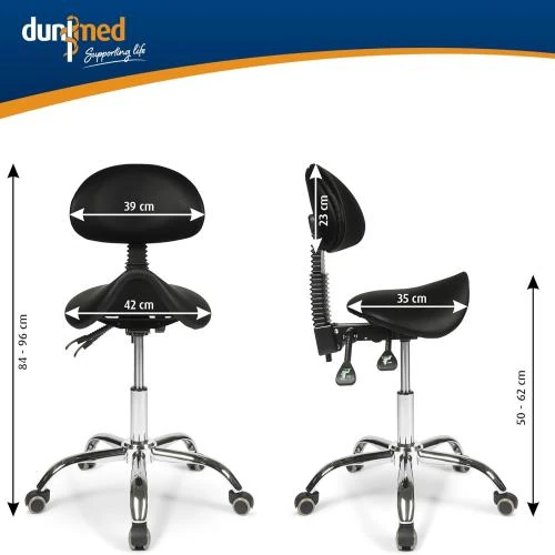 Zoom sur Tabouret Ergonomique Dunimed - Confort et Posture Améliorée