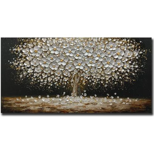 Peinture abstraite 3D arbre argenté Vld Shop - Vue principale