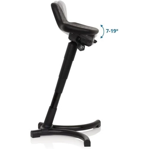 Zoom sur Tabouret Ergonomique Hjh Office 830026, Mousse Rigide, Soutien Lombaire