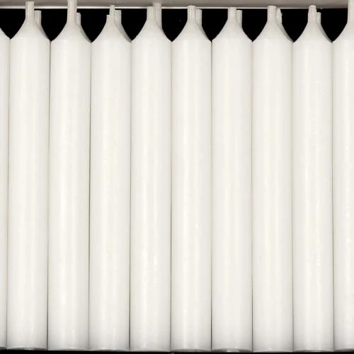 Bougies blanches, lot de 20, combustion sans résidus - Vue principale