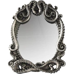 Miroir gothique steampunk, décoration maison, cadre artisanal