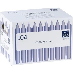 Gies Carton 104 Bougies Chandelles Champagne 180 mm