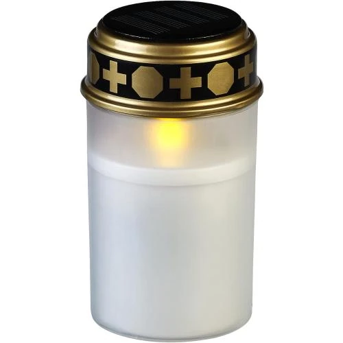 Lanterne funéraire solaire LED effet flamme Pearl - Vue principale
