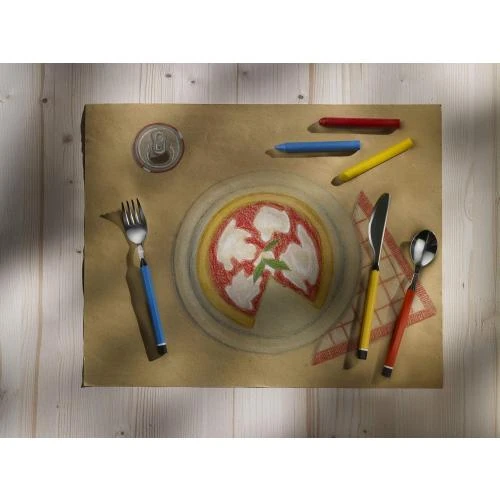 Détail de Couverts colorés enfants, Lot 3, sans nickel, Pintinox