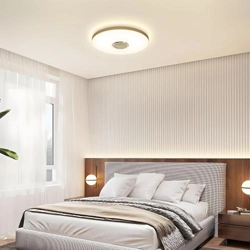 Détail de Plafonnier OTREN LED Bluetooth, RGB, Dimmable, Télécommande