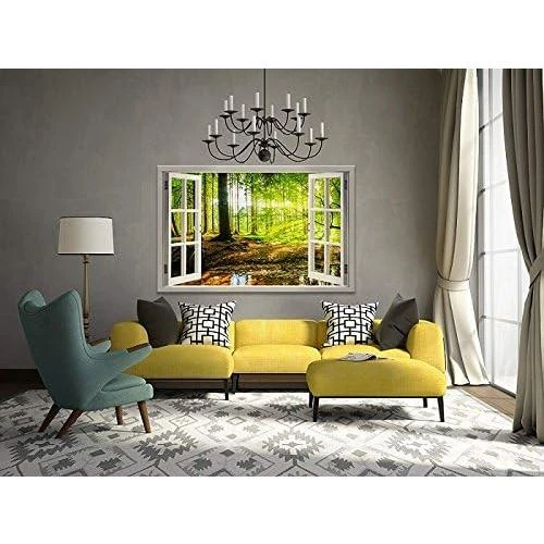 Zoom sur Tableau toile Visario, motif abstrait, décoration moderne