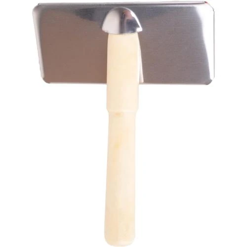 Détail de Brosse à tapis en bois Snugrugs, peau de mouton, naturel