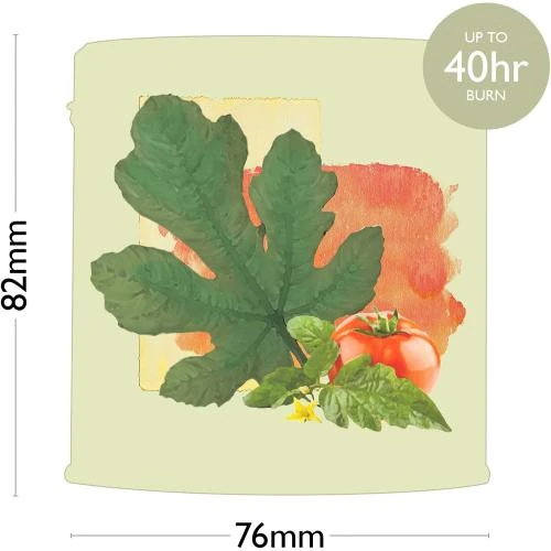 Zoom sur Bougie parfumée Ethos Naturals, étain, Vigne de tomate, naturelle