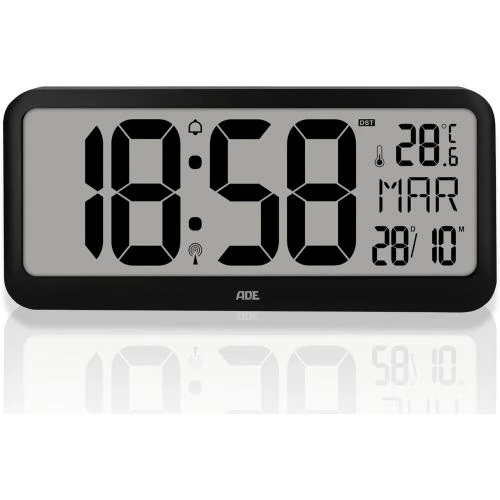 Horloge Murale Géante ADE, Chiffres XXL, Radiopilotée - Vue principale
