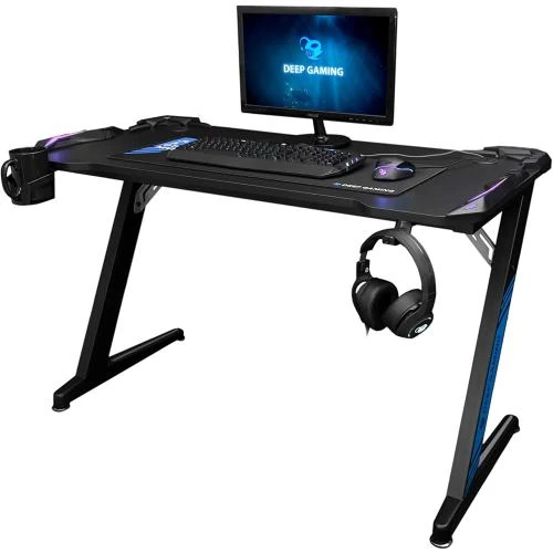 Bureau Gaming CoolBox DeepMaster Noir, Design Ergonomique - Vue principale