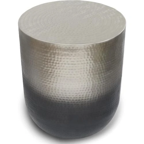 Zoom sur Table d'appoint métal Simpli Home, ombre argentée
