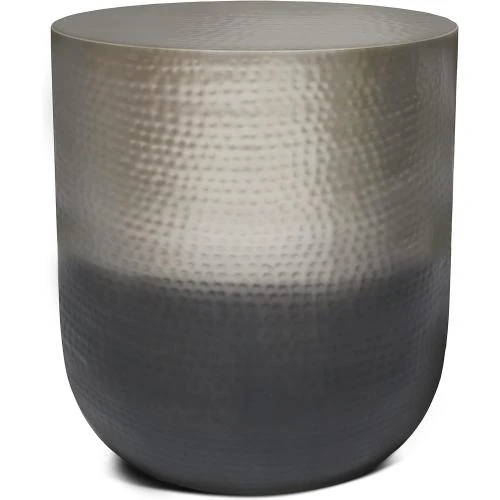Table d'appoint métal Simpli Home, ombre argentée - Vue principale