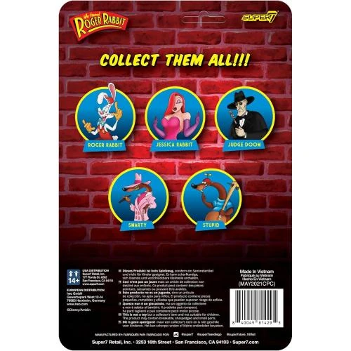 Zoom sur Cadre Photo Roger Rabbit, Super7, Stupid Reaction, Figue