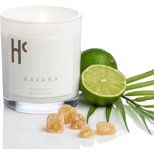 Détail de Bougies parfumées Hillside Candle Havana, luxe automnal