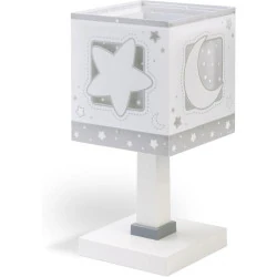 Dalber Lampe Chevet Enfant Lune Étoiles Gris