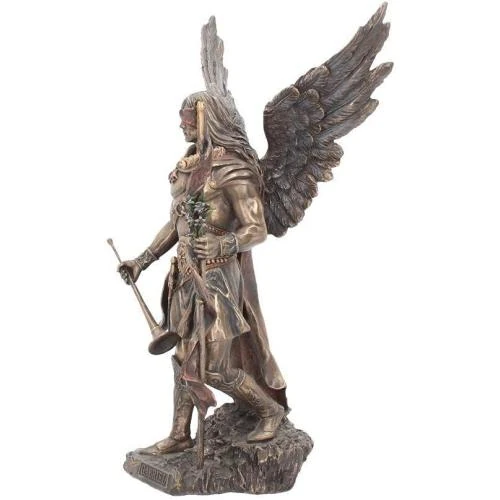 Détail de Figurine Gabriel Nemesis Now, Baton Bronze, Art Déco
