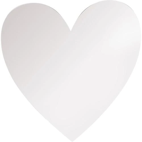 Miroir acrylique coeur Mungai, décoration moderne élégante - Vue principale
