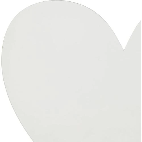 Zoom sur Miroir acrylique coeur Mungai, décoration moderne élégante