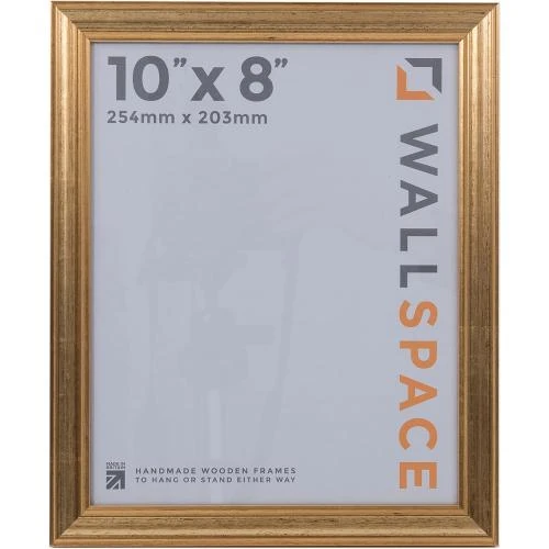 Zoom sur Cadres photo bois doré Deluxe, style élégant, déco