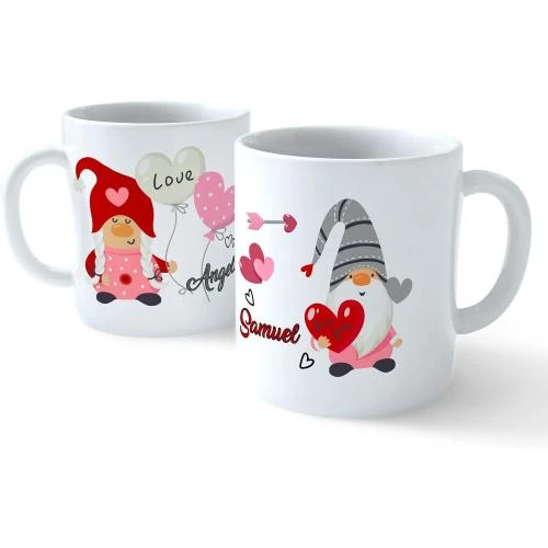 Détail de Tasses de Noël personnalisées, cadeau spécial, lot de 2