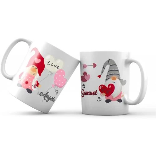 Tasses de Noël personnalisées, cadeau spécial, lot de 2 - Vue principale