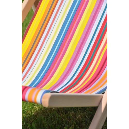 Présentation de Zoom sur Chaise longue chilienne Jour de Fête, Toiles du Soleil